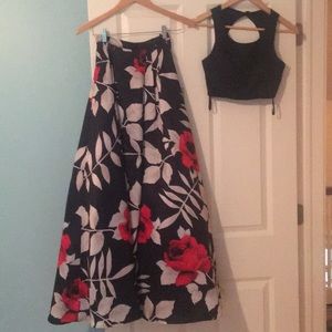 Two piece prom dress!